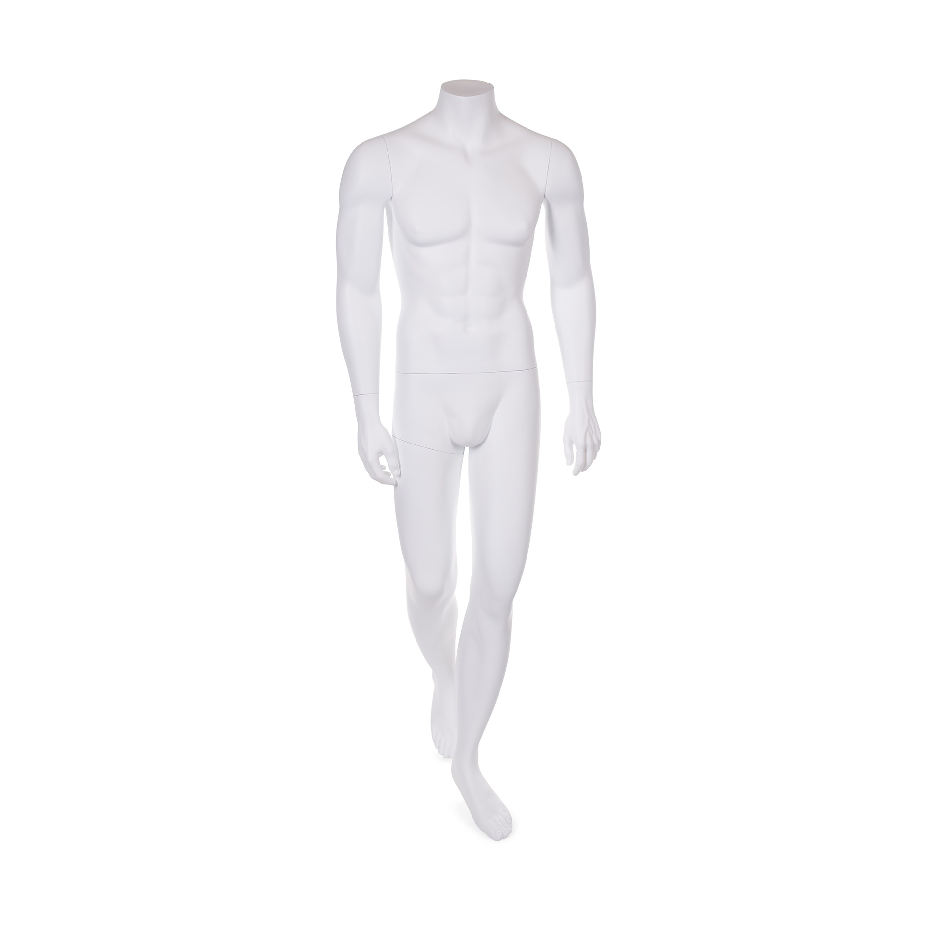 Mannequin homme sans tête, couleur blanc mat