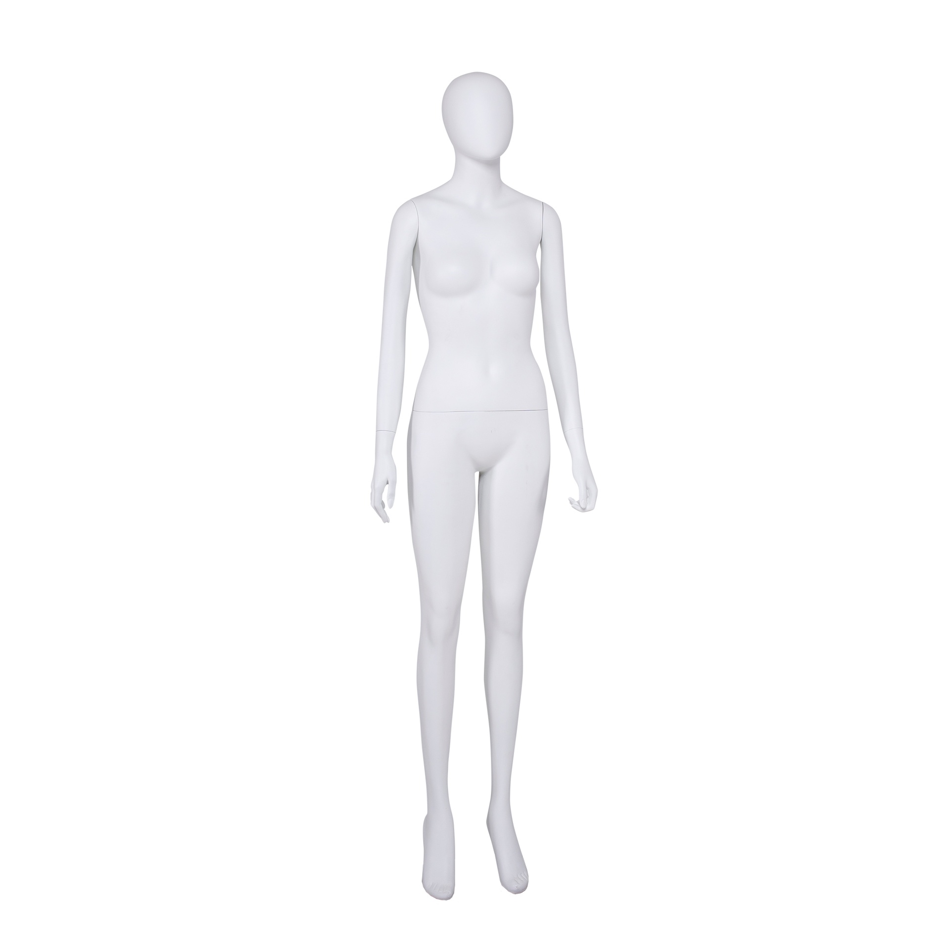 Maniquí femenina, abstracto, blanco