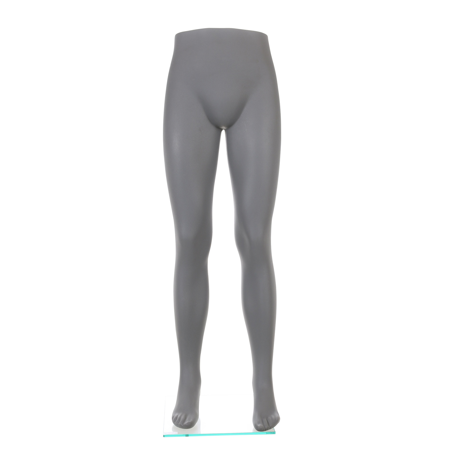 Jambes homme, plastique polyethylène, gris mat