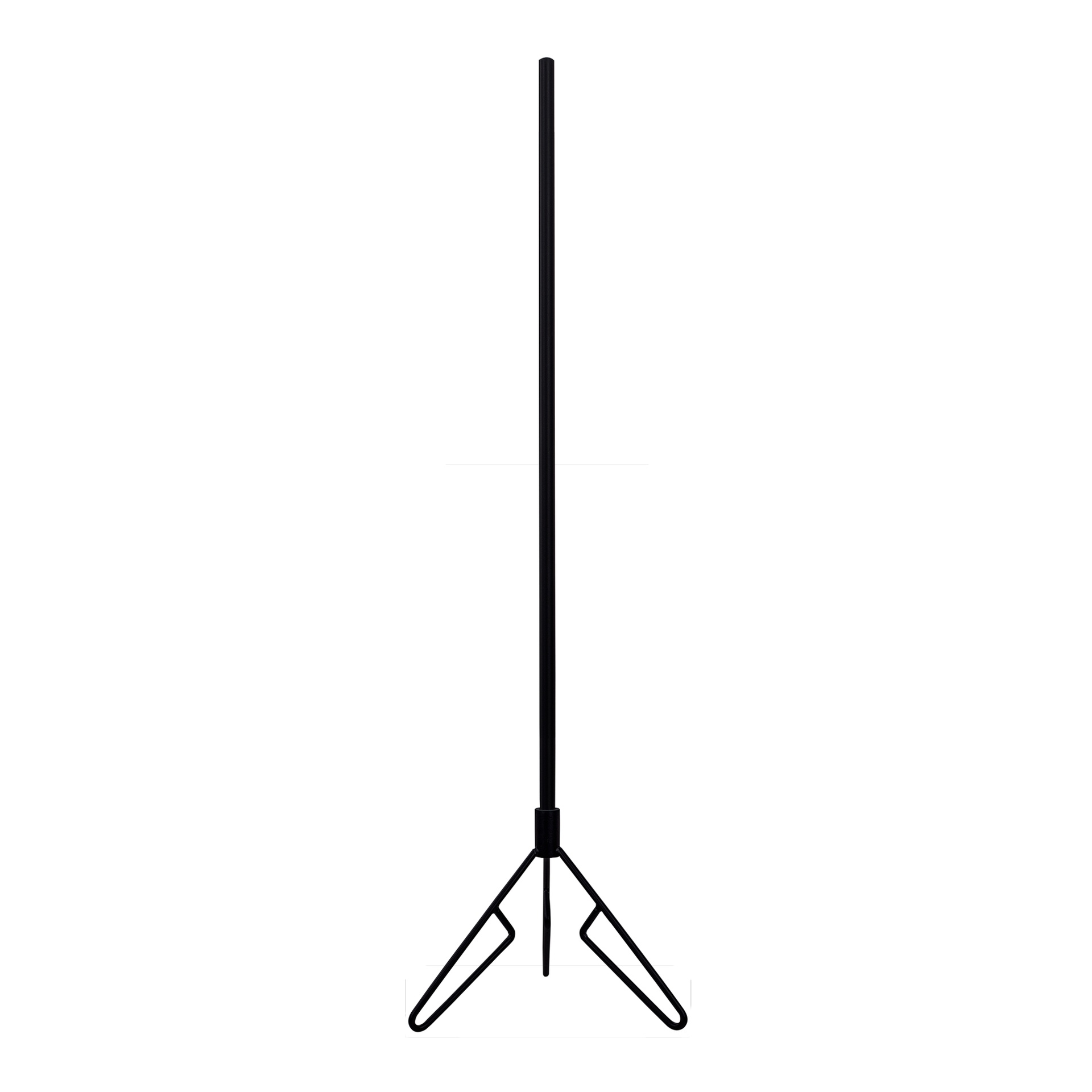 Bust stand with central connection, 110 cm, tripod, black