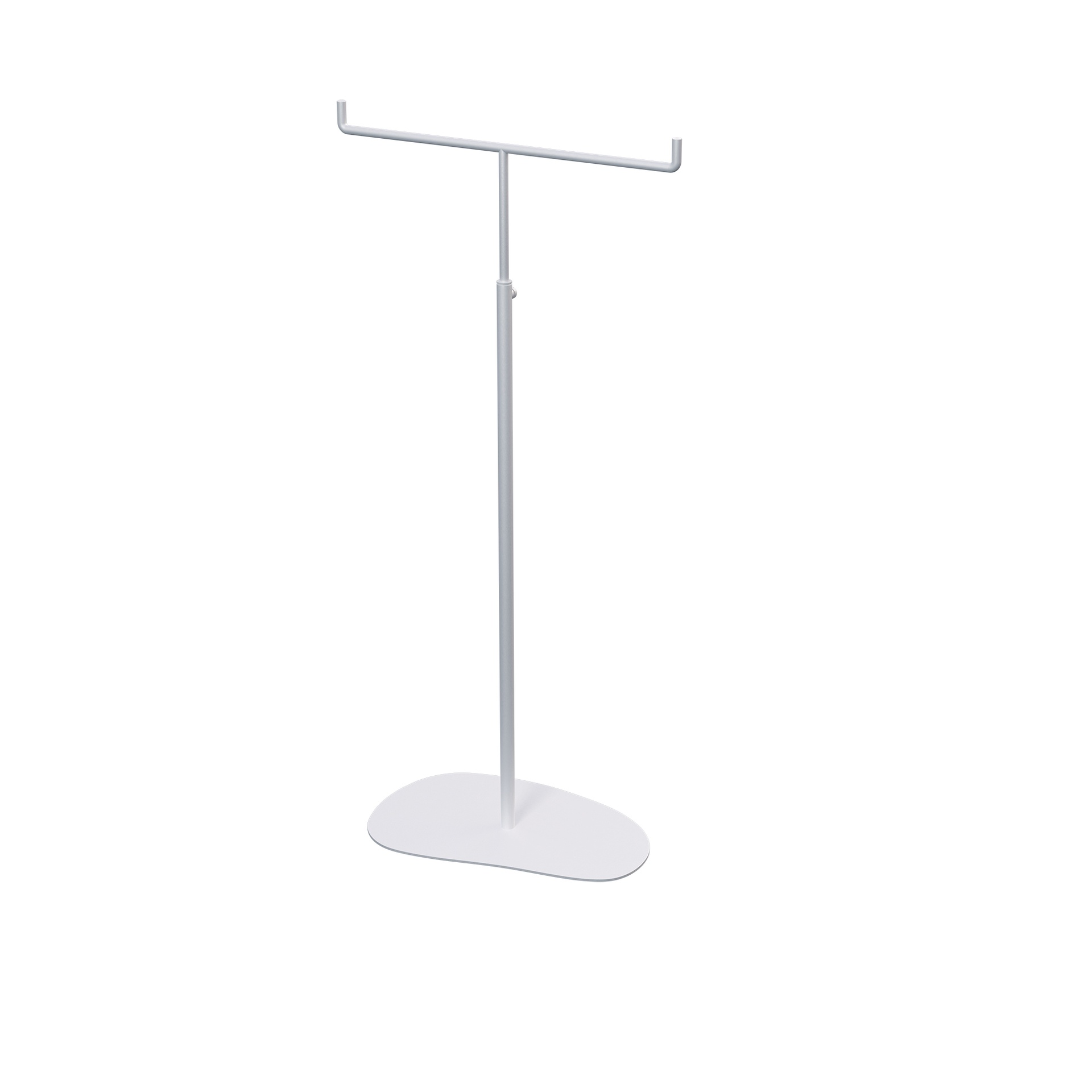 Soporte ajustable, forma de T, blanco