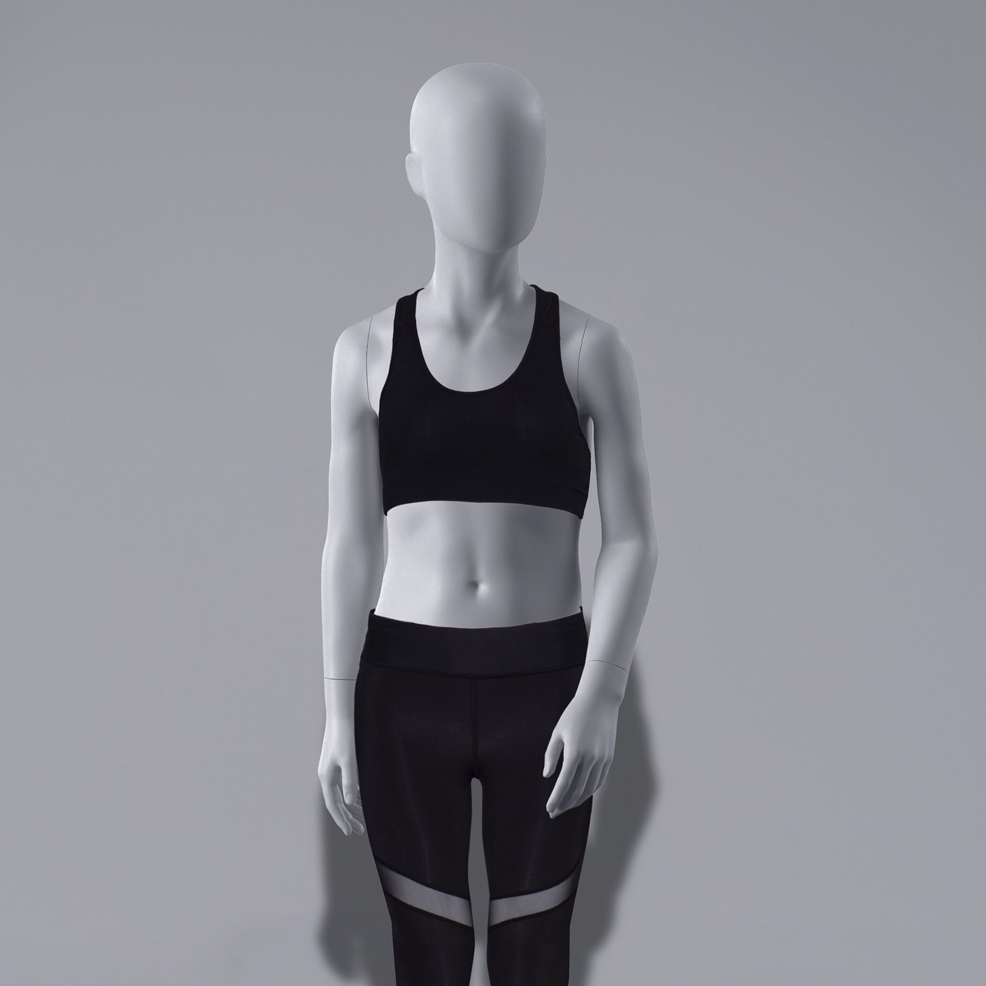 Sport mannequin, child, grey, 8 year, standing pose 602