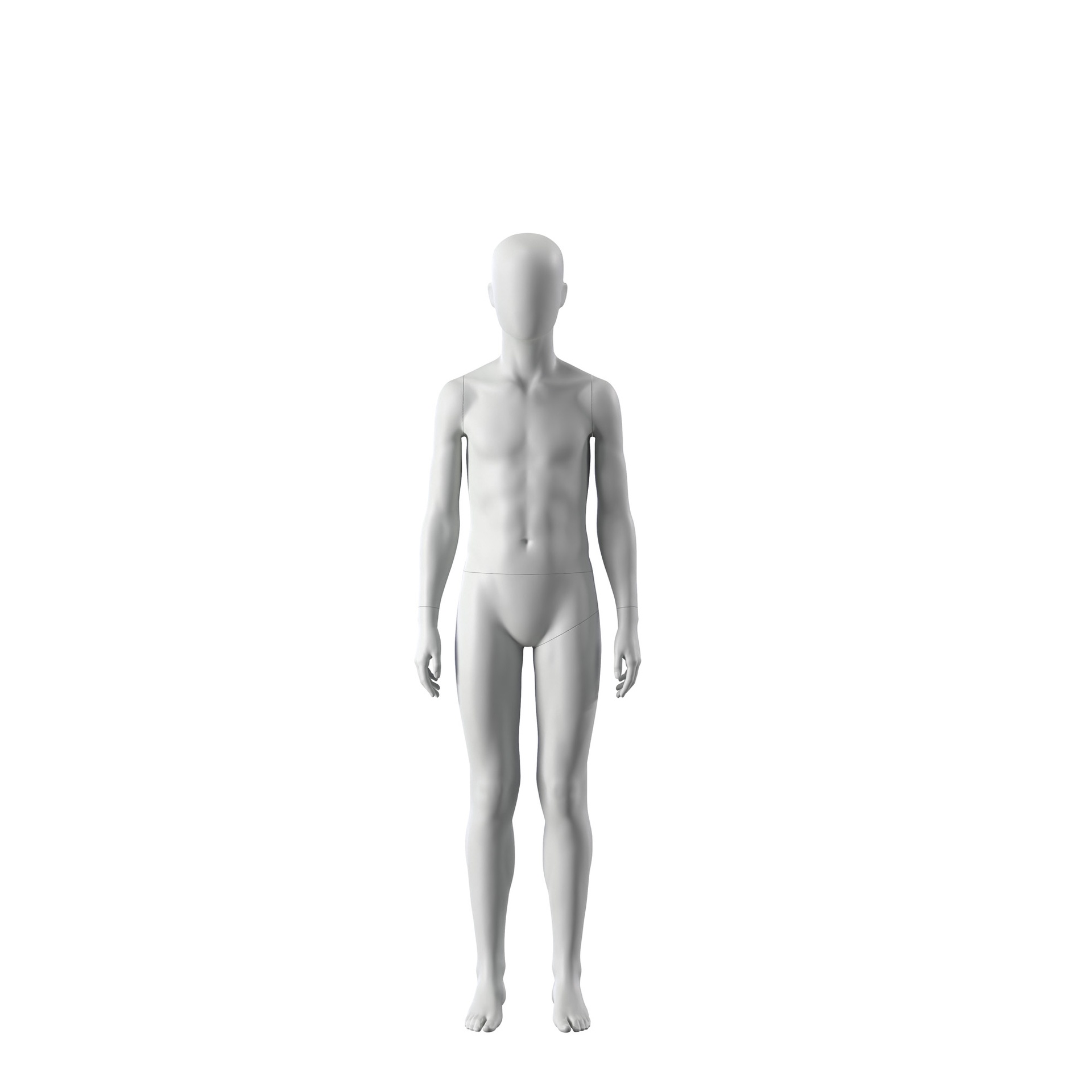 Sport mannequin, child, grey, 12 year, standing pose 604